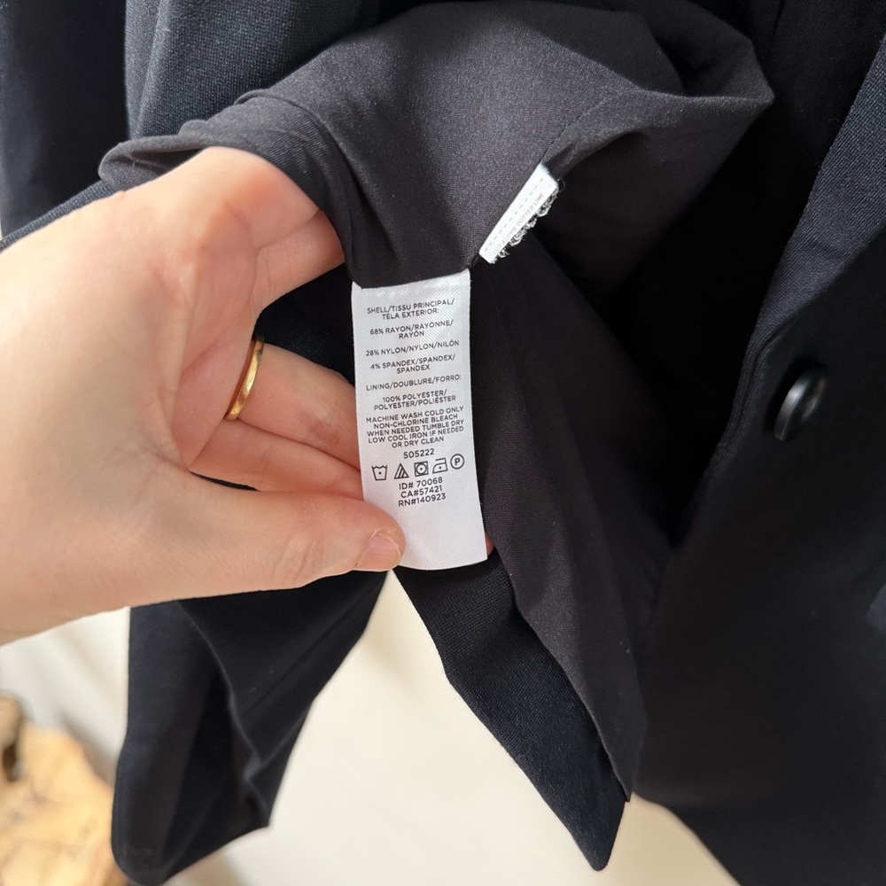 LOFT Black Tailored Blazer with Notched Lapels - Picture 11 of 12